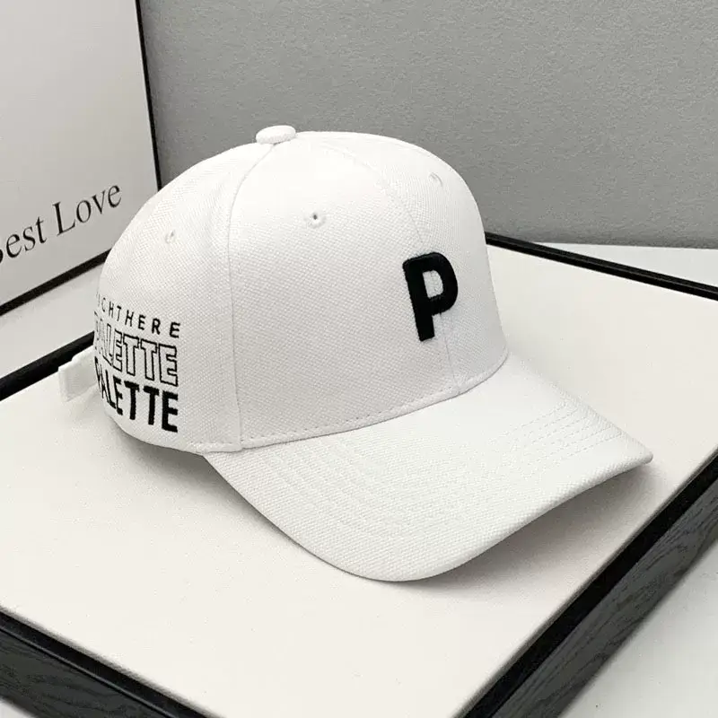 Men's Black P Letter Cap Casual All-Match 2022 — feature 10