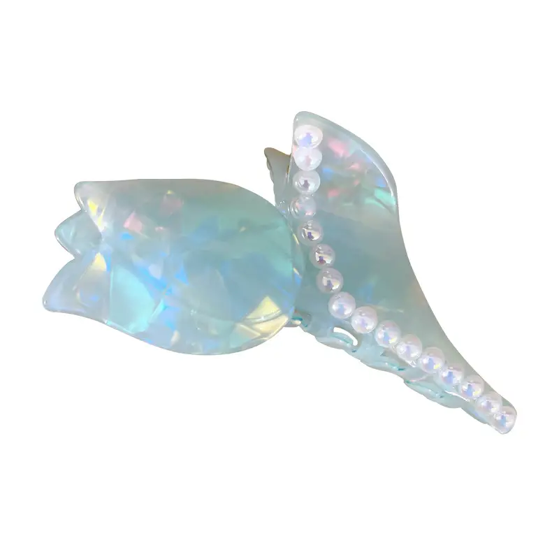 Fairy Rose Hairpin with Pearl Decor
