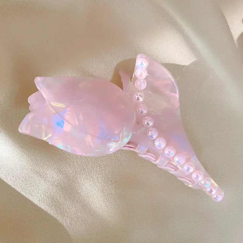 Fairy Rose Hairpin with Pearl Decor