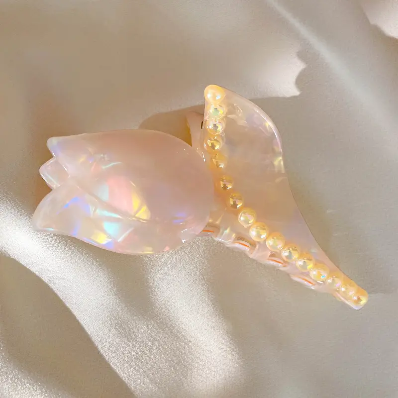 Fairy Rose Hairpin with Pearl Decor