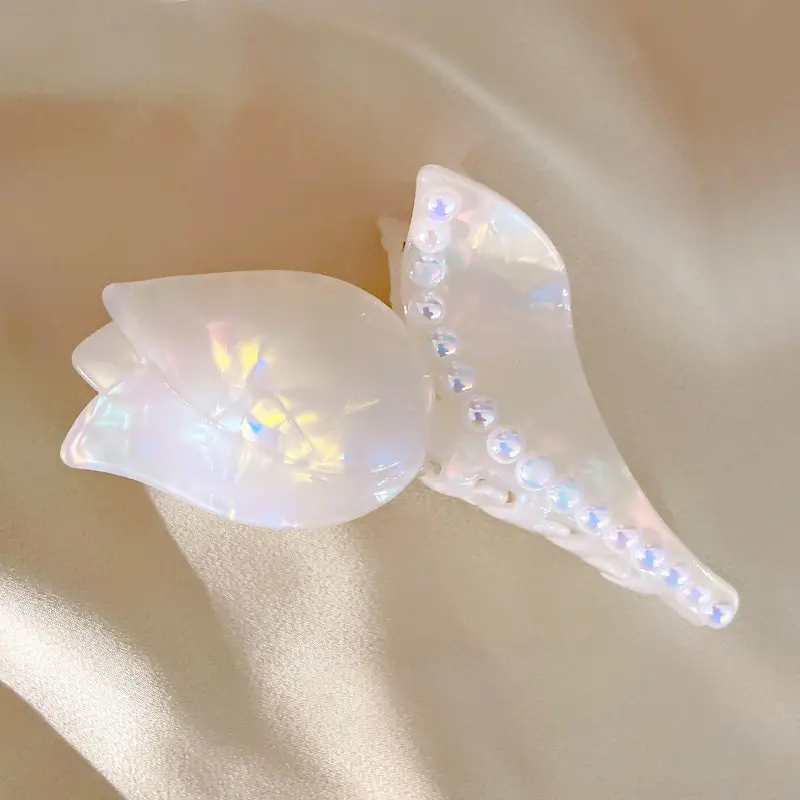 Fairy Rose Hairpin with Pearl Decor