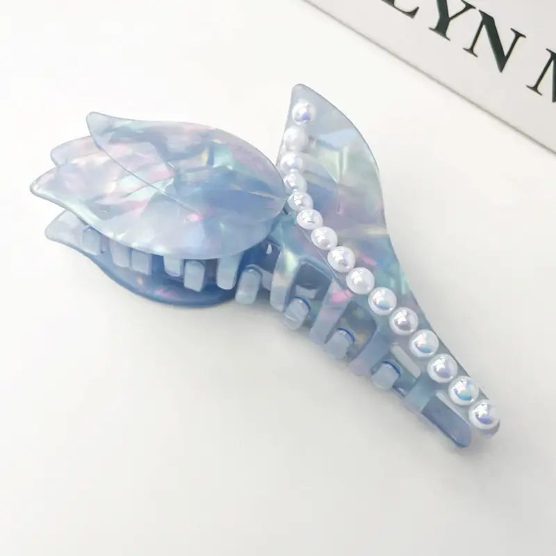 Fairy Rose Hairpin with Pearl Decor