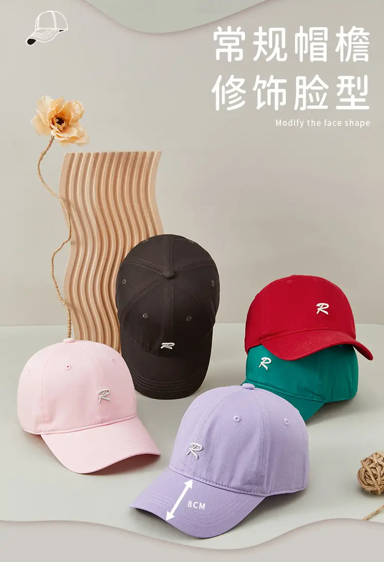 R Letter Sun Proof Baseball Cap for Men Women — feature 11