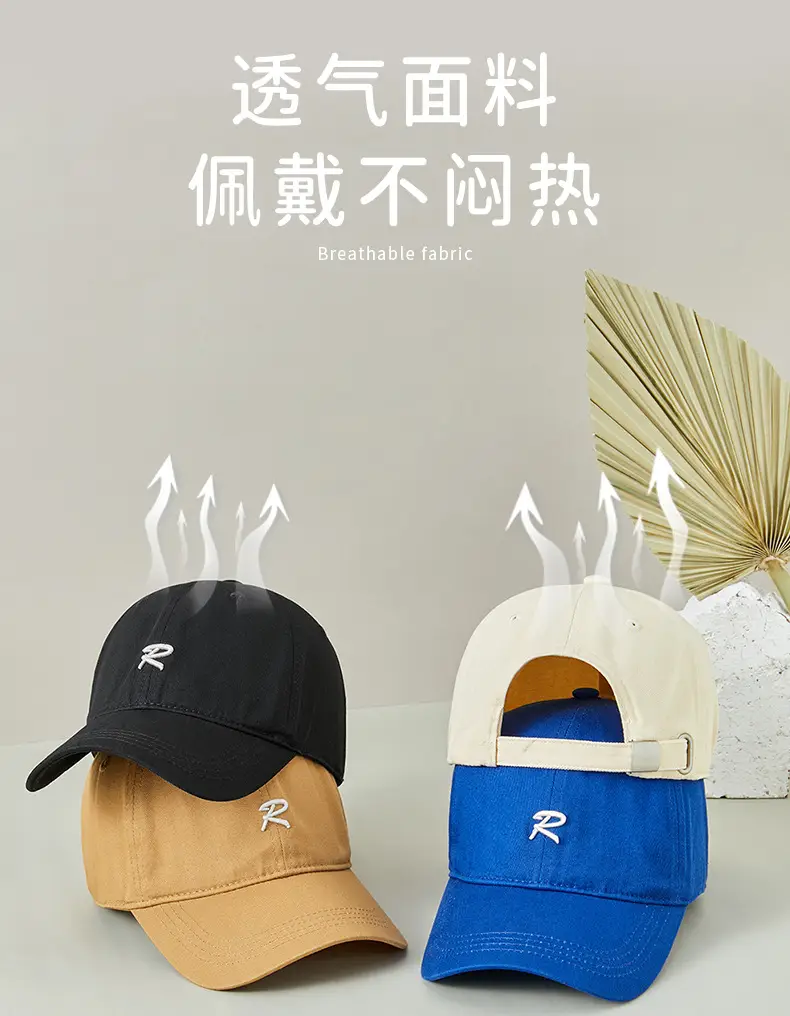 R Letter Sun Proof Baseball Cap for Men Women — feature 12