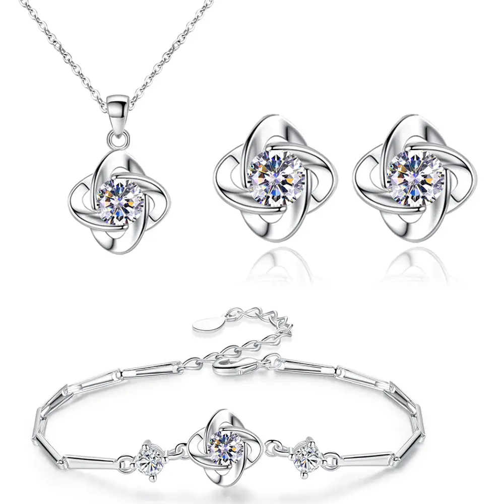 Blue Leaf Clover Earrings for Women Summer - Image 7