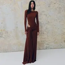 Black V-Neck Rhinestone Slim Skirt Dress — feature 12