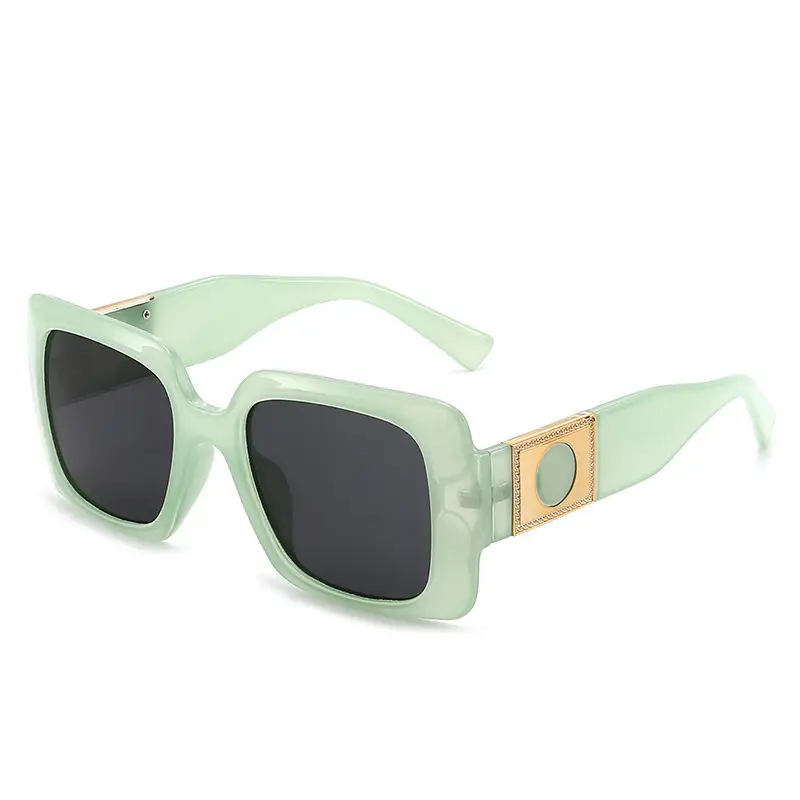Korean Style Square Sunglasses Mint Green for Men Women - Image 2