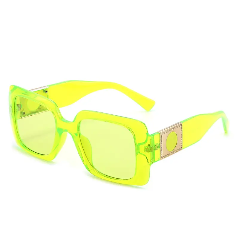 Korean Style Square Sunglasses Mint Green for Men Women - Image 8