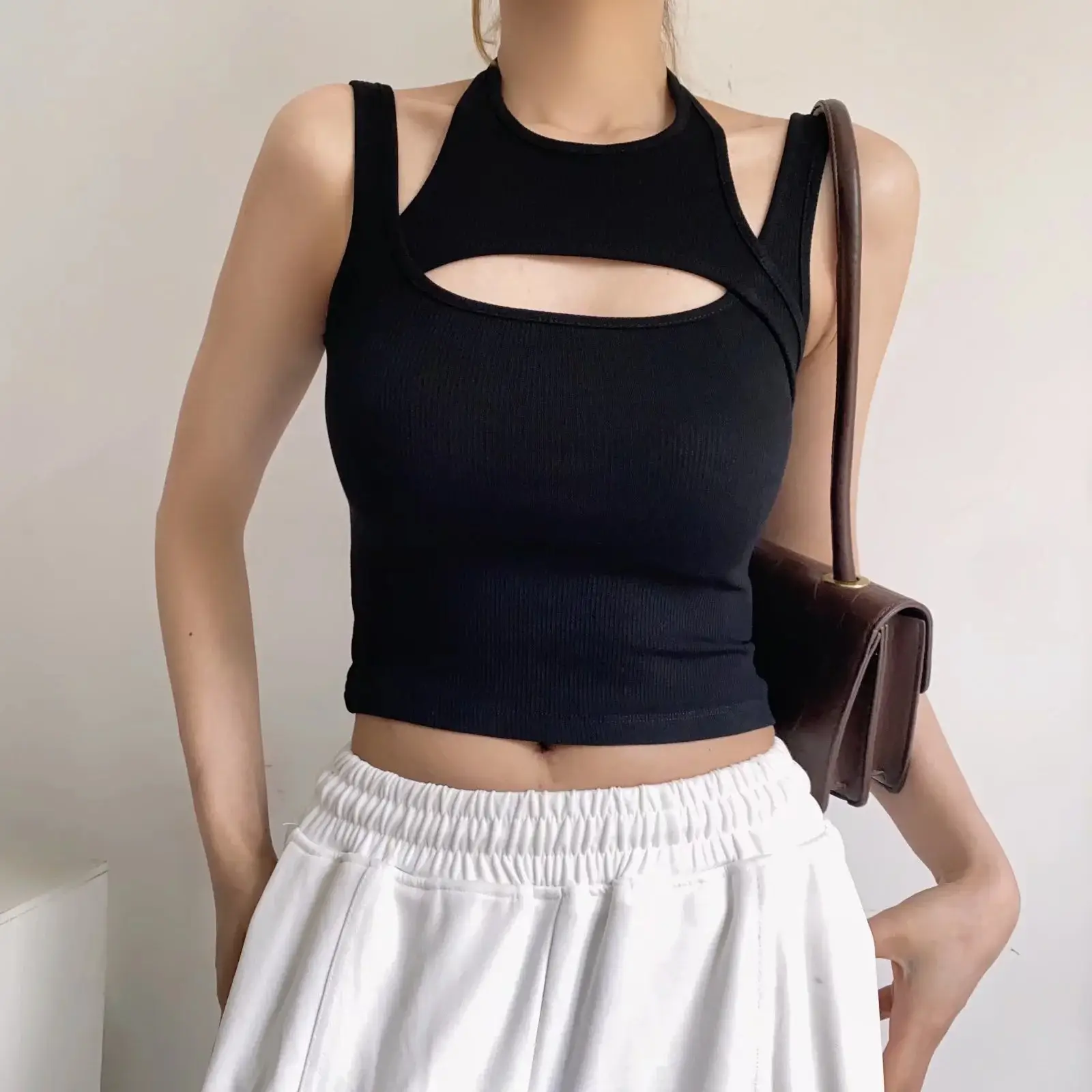 Women's Fake Two-piece Shoulder Camisole Summer 2022 - Image 8