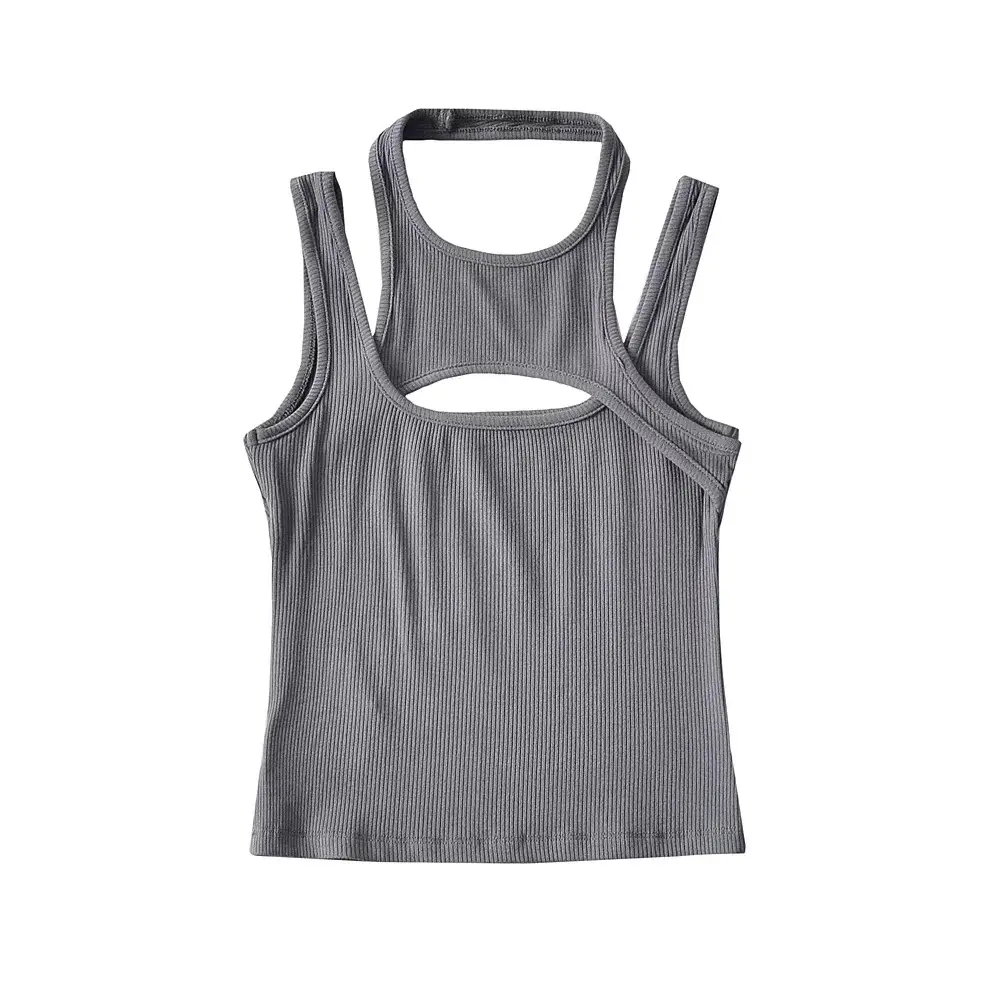 Women's Fake Two-piece Shoulder Camisole Summer 2022 - Image 3