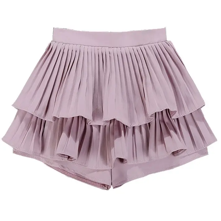 Sweet Puffy Pleated Skirt Set for Women - Image 9