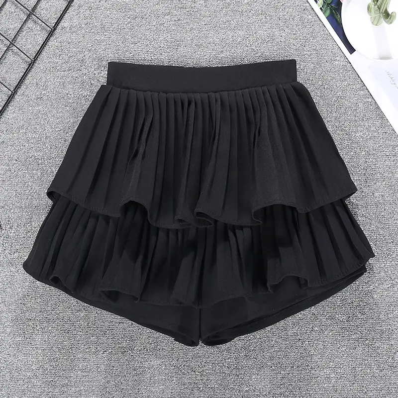 Sweet Puffy Pleated Skirt Set for Women - Image 2