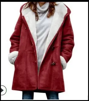 Women Winter Harajuku Style Cardigan Jacket Hooded Duffle Coat