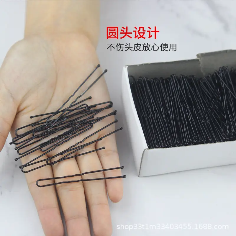 U-Shaped Hair Clip Black 500g Kilo Large - Image 9
