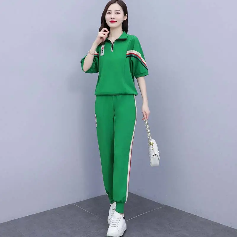 Green 2-Piece Women's Sports Casual Track Suit 2025 - Image 22