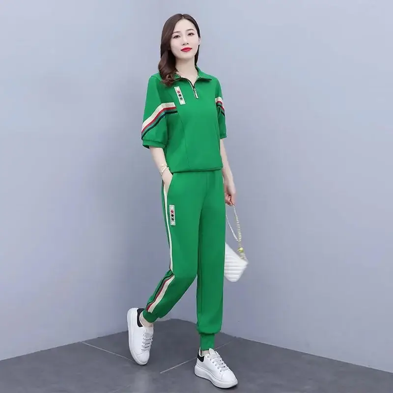 Green 2-Piece Women's Sports Casual Track Suit 2025 - Image 15
