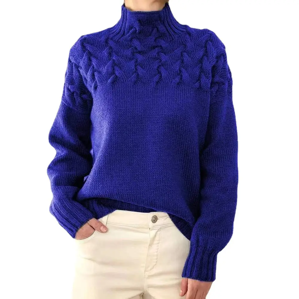 2025 Pink Long Sleeve Turtleneck Knitwear Women - Image 15