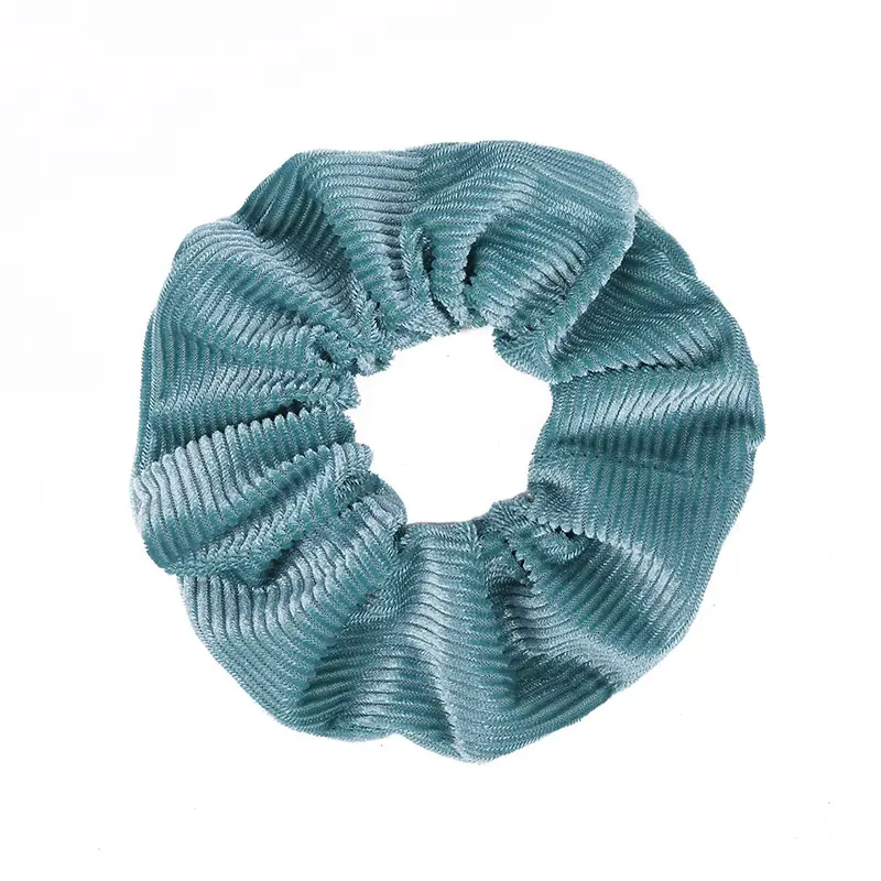 Black Flannel Hair Ring with Rubber Band - Image 13