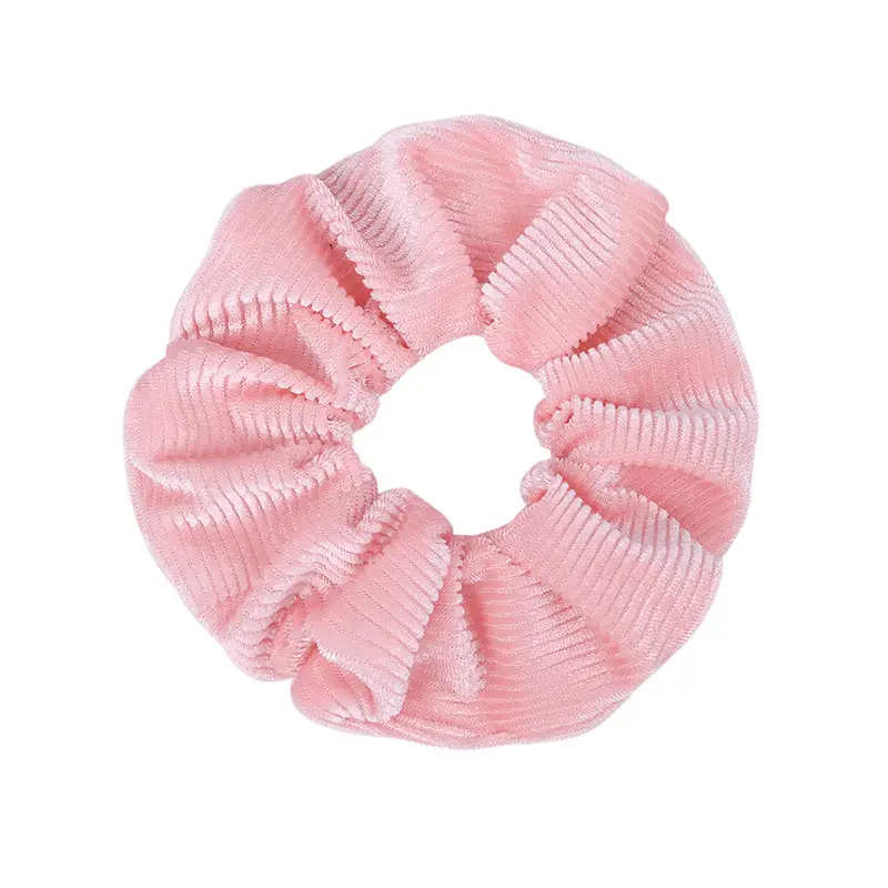 Black Flannel Hair Ring with Rubber Band - Image 14