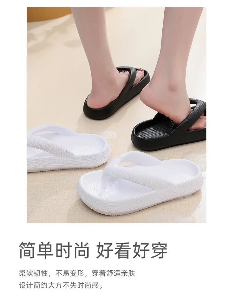 Factory Wholesale Non-Slip Flip Flops Yellow Casual Summer Slippers — feature 40