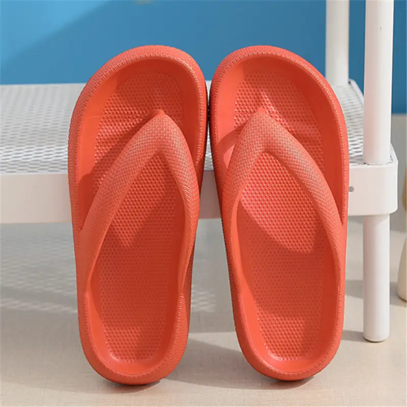 Factory Wholesale Non-Slip Flip Flops Yellow Casual Summer Slippers
