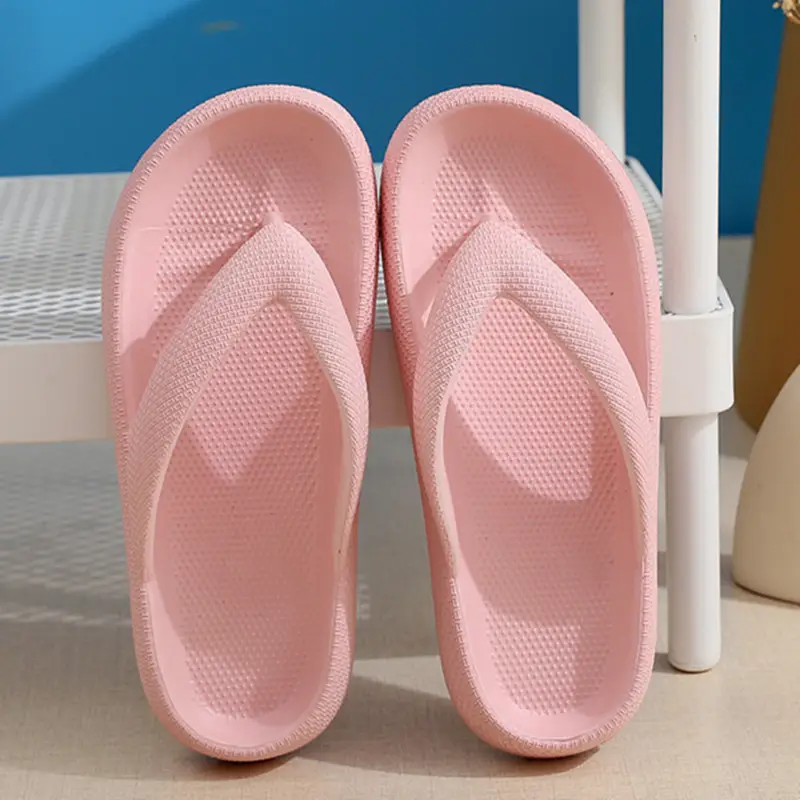 Factory Wholesale Non-Slip Flip Flops Yellow Casual Summer Slippers