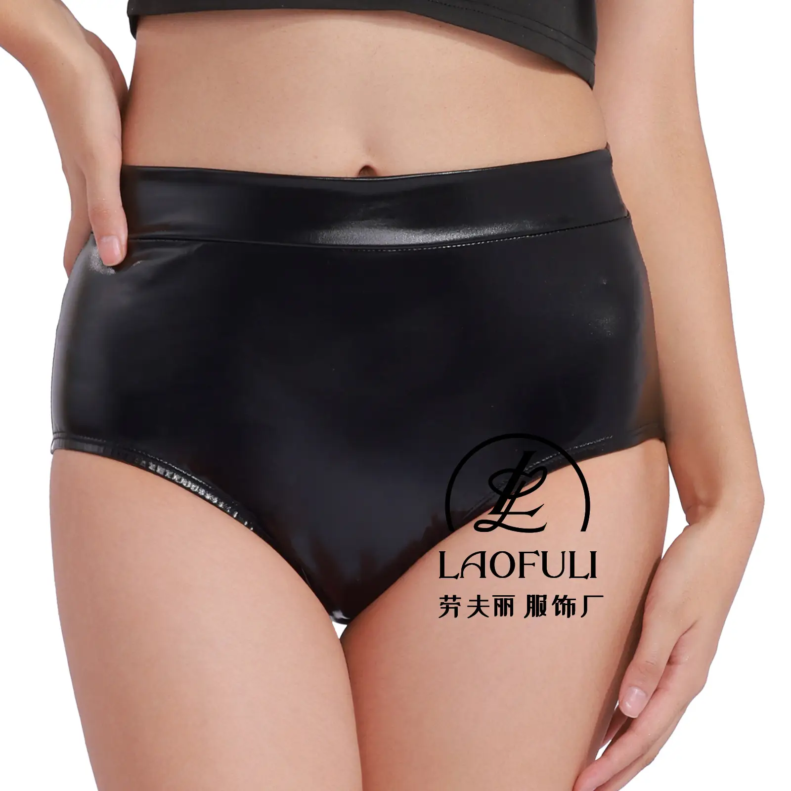 Metallic High Waist Hip-Lifting Shorts Women Sexy Dance Bottom - Image 4