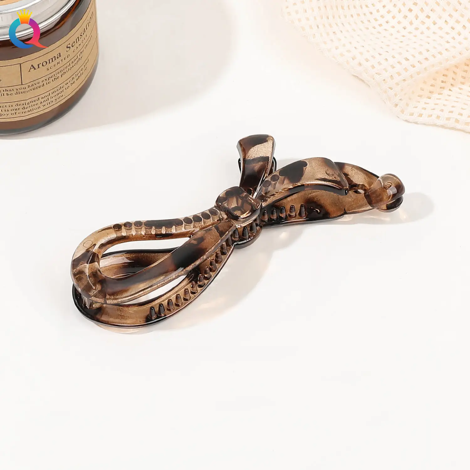 Black PVC Hair Clip for High Ponytail & Fixed Hairpin - Image 19