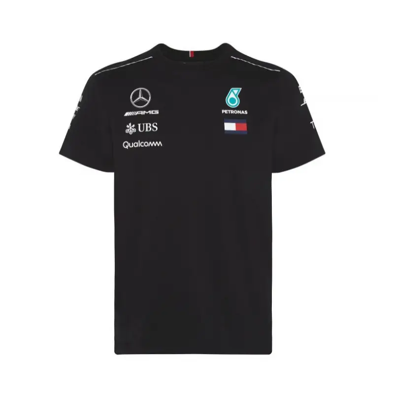 New Quick-drying Dashdown Suit Outdoor Cycling Suit Short-sleeved T-shirt Men's Summer Mountain Biker F1 Mercedes-Benz Racing Sportswear
