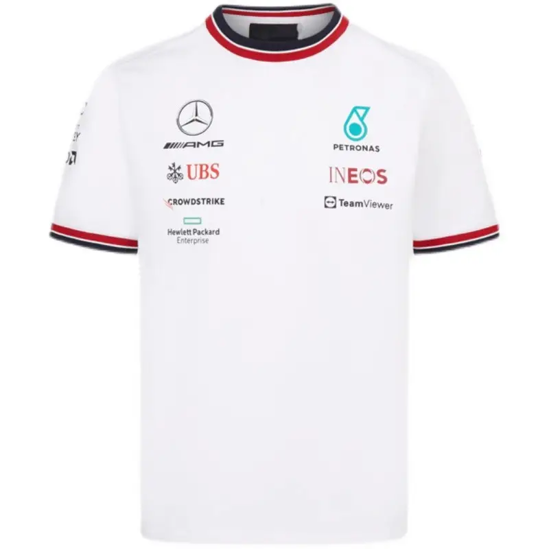 New Quick-drying Dashdown Suit Outdoor Cycling Suit Short-sleeved T-shirt Men's Summer Mountain Biker F1 Mercedes-Benz Racing Sportswear