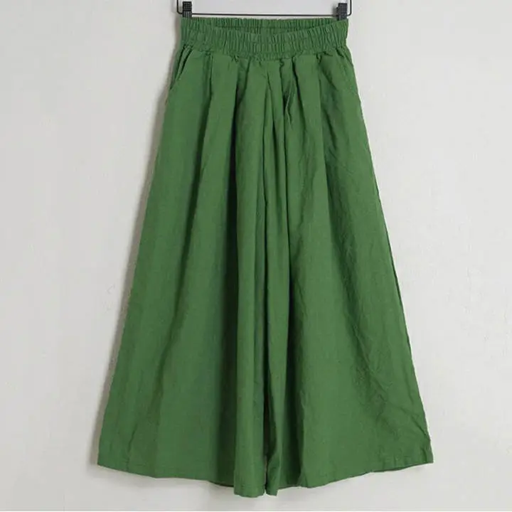 Green Loose Wide Leg Pants for Women 2026 - Image 4