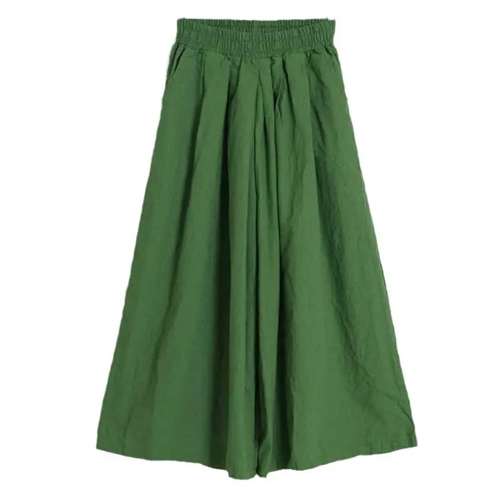 Green Loose Wide Leg Pants for Women 2026 - Image 5