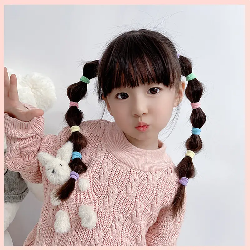 100 Pcs Colorful Hair Bands for Girls