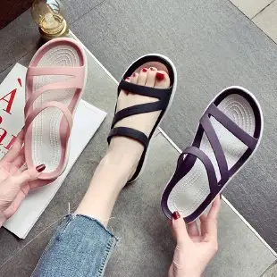 2024 Pink Flat Flip Flops Women's Summer Slippers