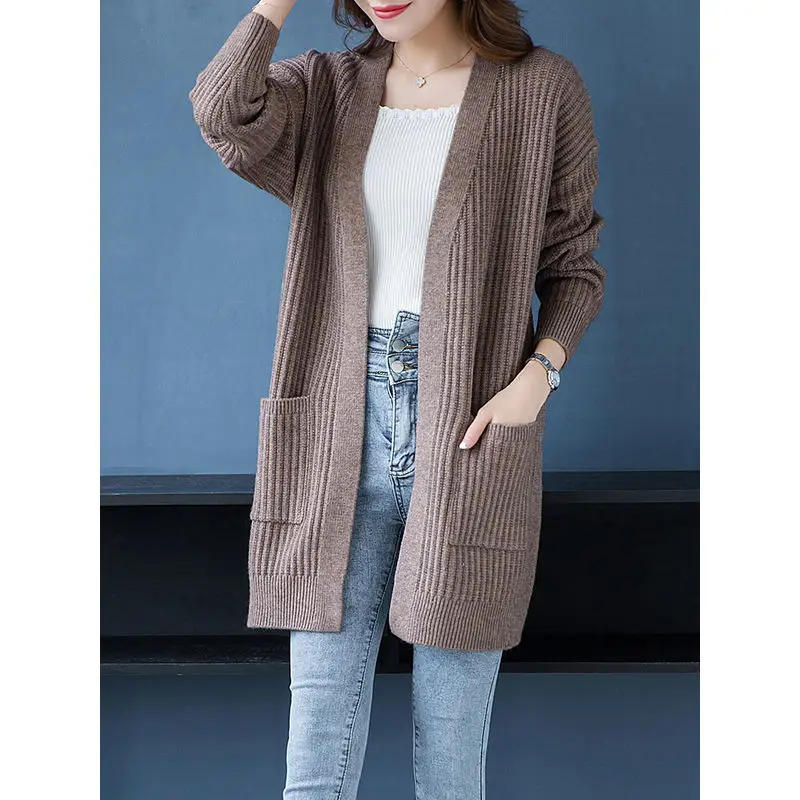 2024 Teal Knit Cardigan with Flap Pocket Pants - Image 4