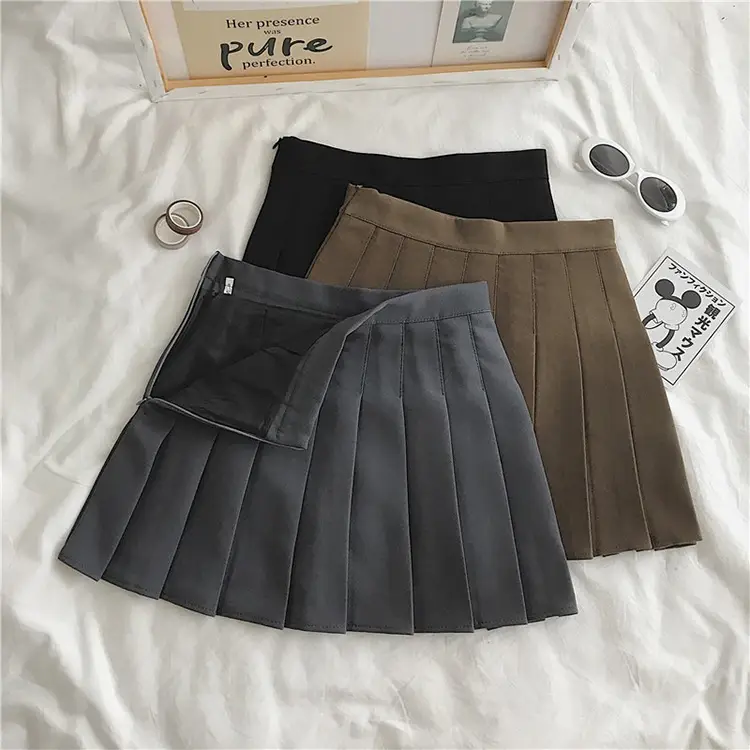 Black Pleated Skirt for Women Spring Autumn 2022 - Image 9