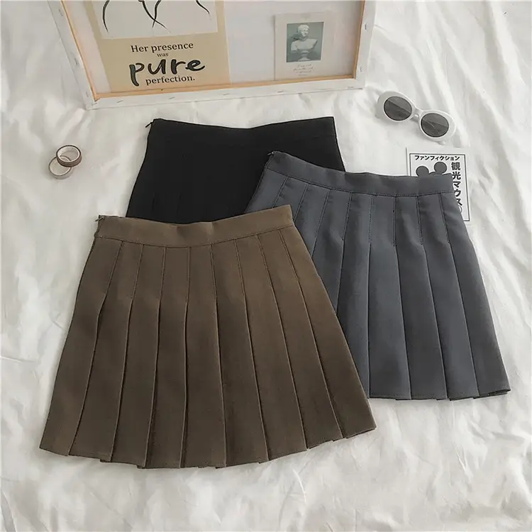 Black Pleated Skirt for Women Spring Autumn 2022 - Image 10
