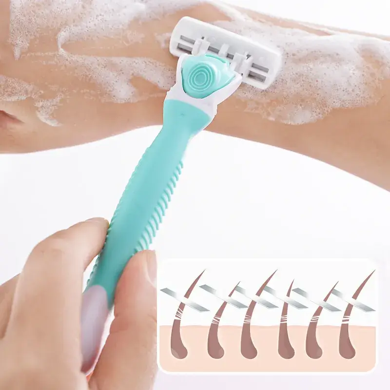 Women's Private Hair Removal Knife Set Blue - Image 7
