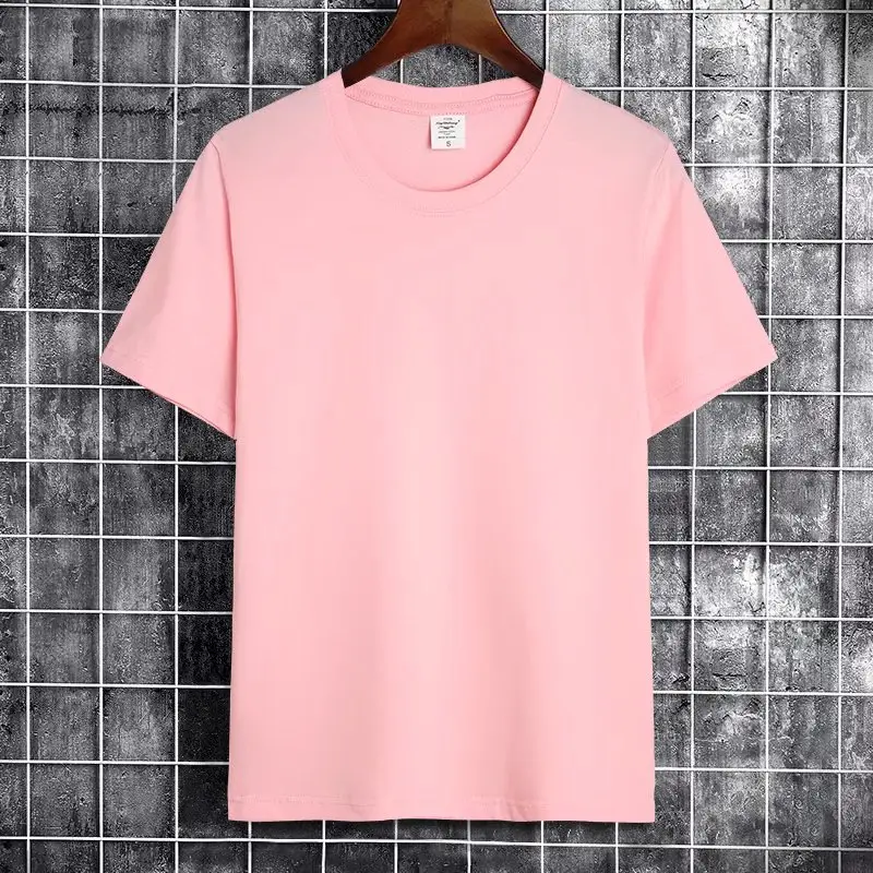 Men Grey Short Sleeve T-Shirt Solid Color - Image 16
