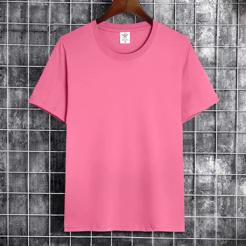 Men Grey Short Sleeve T-Shirt Solid Color - Image 3