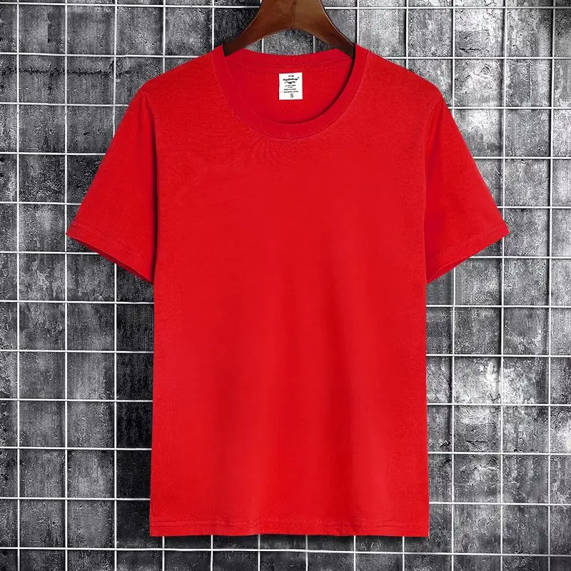 Men Grey Short Sleeve T-Shirt Solid Color - Image 4