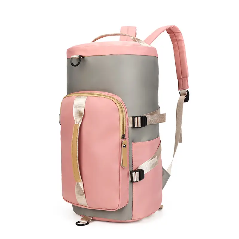 Double Shoulder Crossbody Gym Bag Women Large Capacity Travel Backpack - Image 9