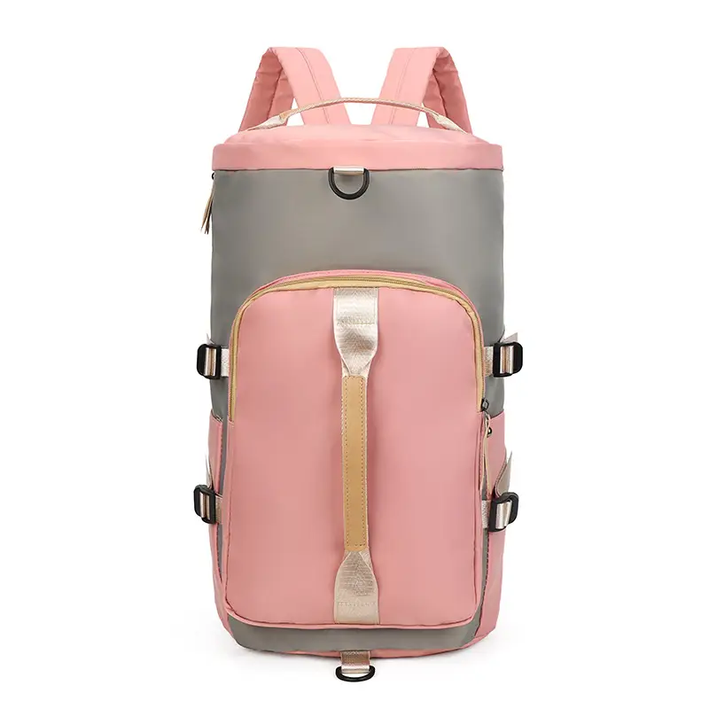 Double Shoulder Crossbody Gym Bag Women Large Capacity Travel Backpack - Image 4