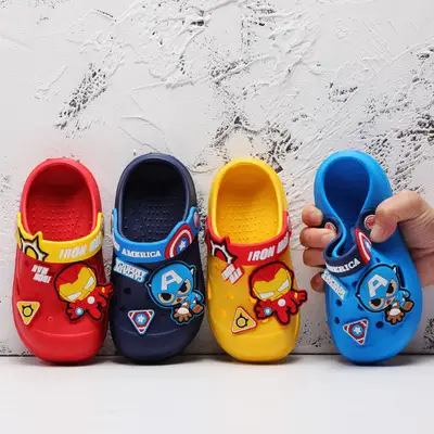 Sanlio children's slippers women's summer indoor non-slip children's hole shoes bathing cute baby cartoon beach shoes — feature 2