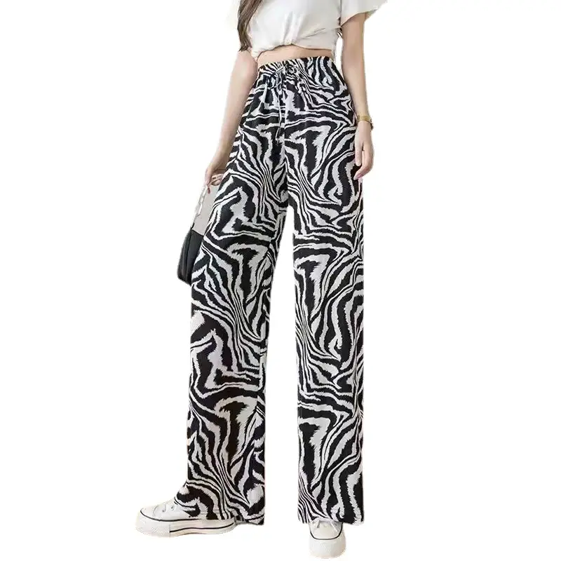 Women Tie-Dye High Waist Draping Pants Summer Casual - Image 15
