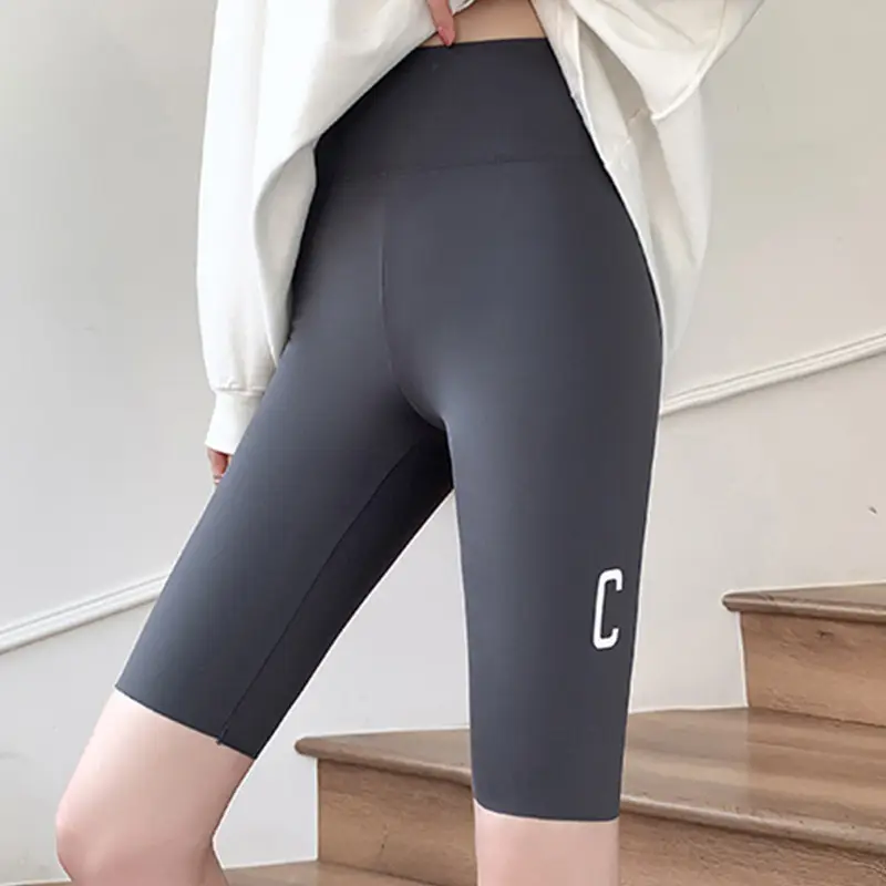 Women Black Silicone Belly Tucking Shorts Summer Wear - Image 18