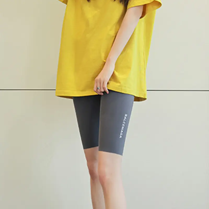 Women Black Silicone Belly Tucking Shorts Summer Wear - Image 30