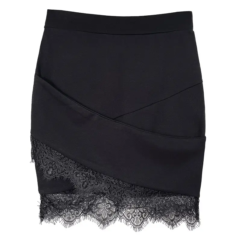 Black Lace High Waist Hip Skirt for Women - Image 8