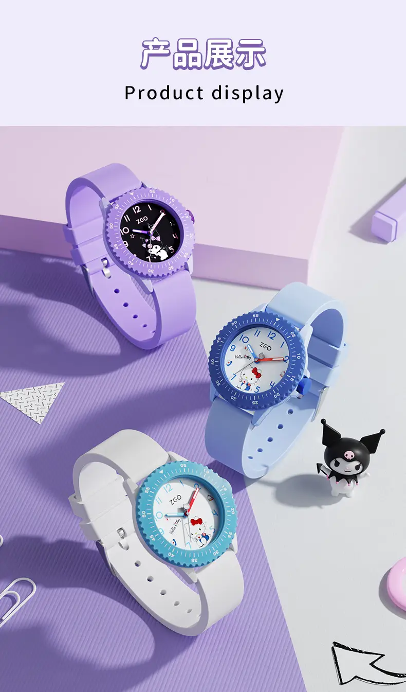 Purple ZGO Joint Watch for Girls with Skeleton Dial — feature 13