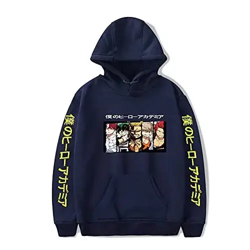 2022 Anime Fleece Lined Hoodie for Men Large - Image 13